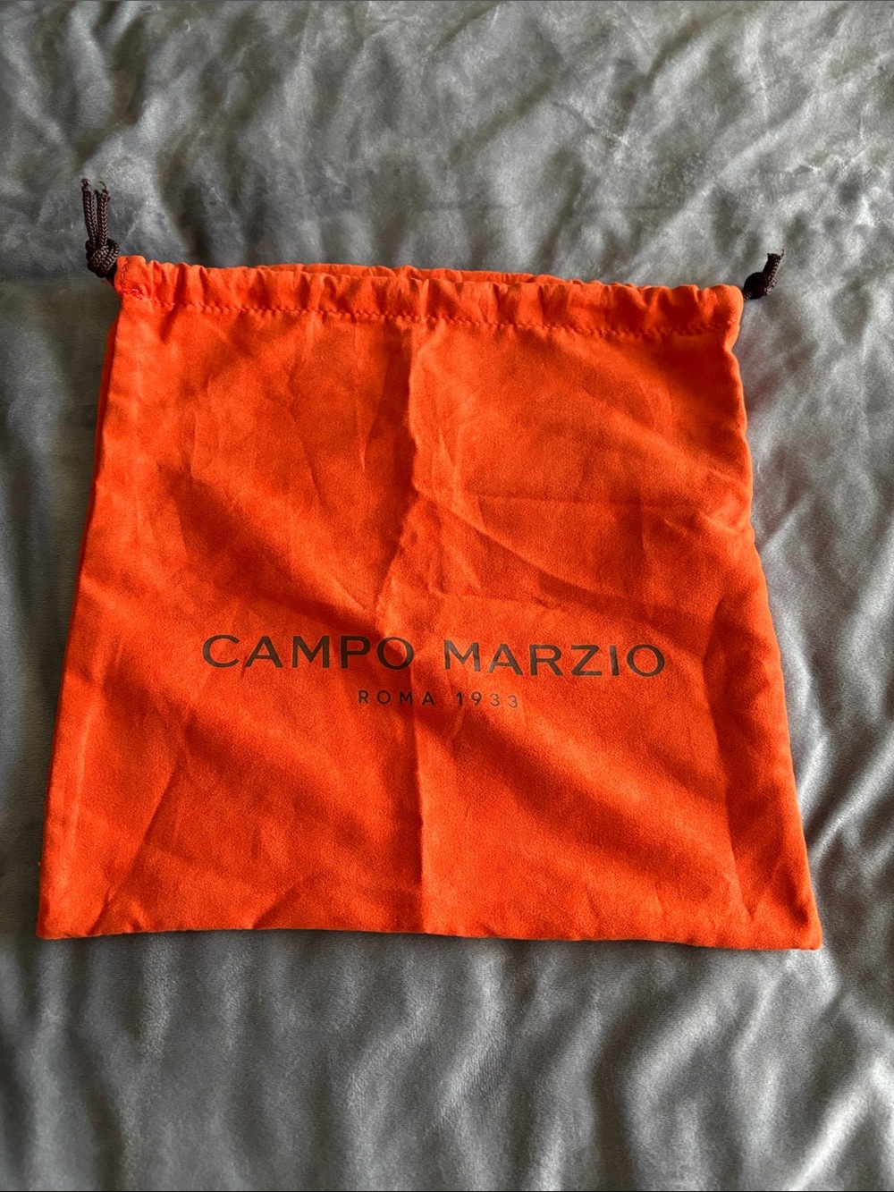 Campo Marzio Orange Drawstring Pouch - Dust Bag